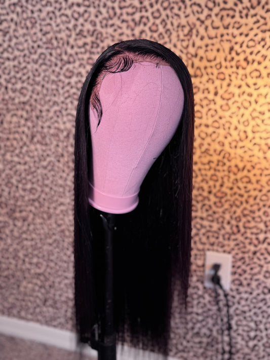 REFURBISHED black straight wig