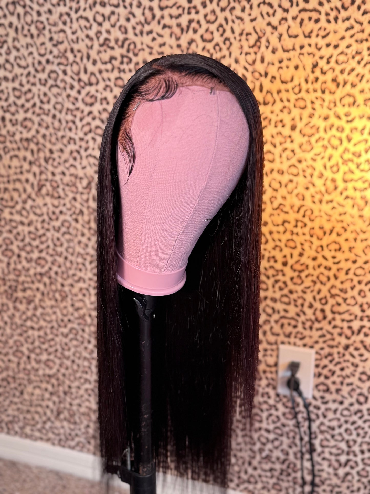 REFURBISHED black straight wig
