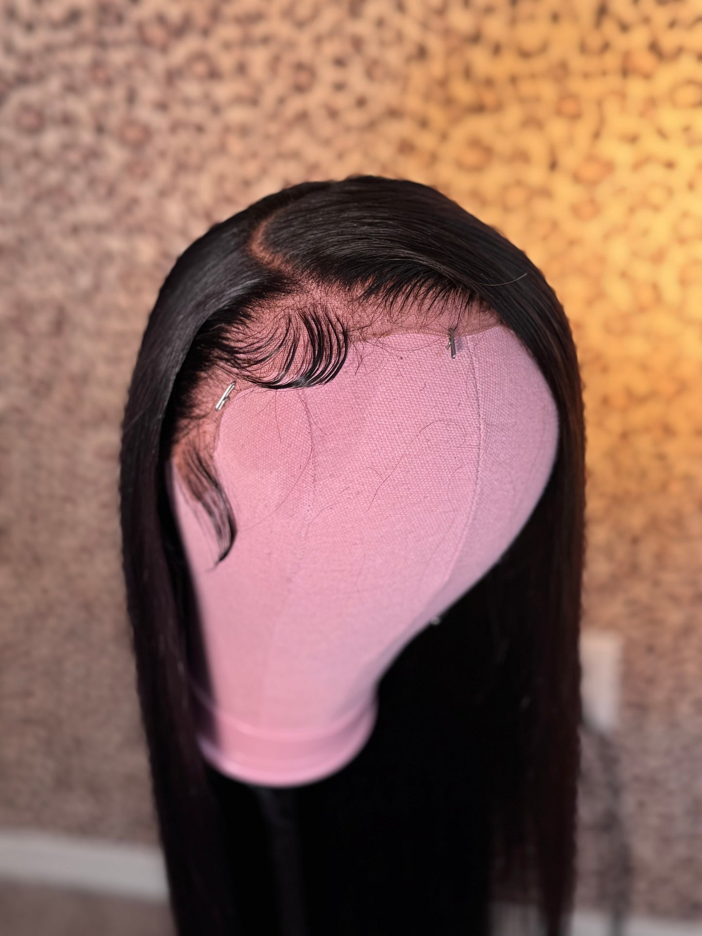 REFURBISHED black straight wig