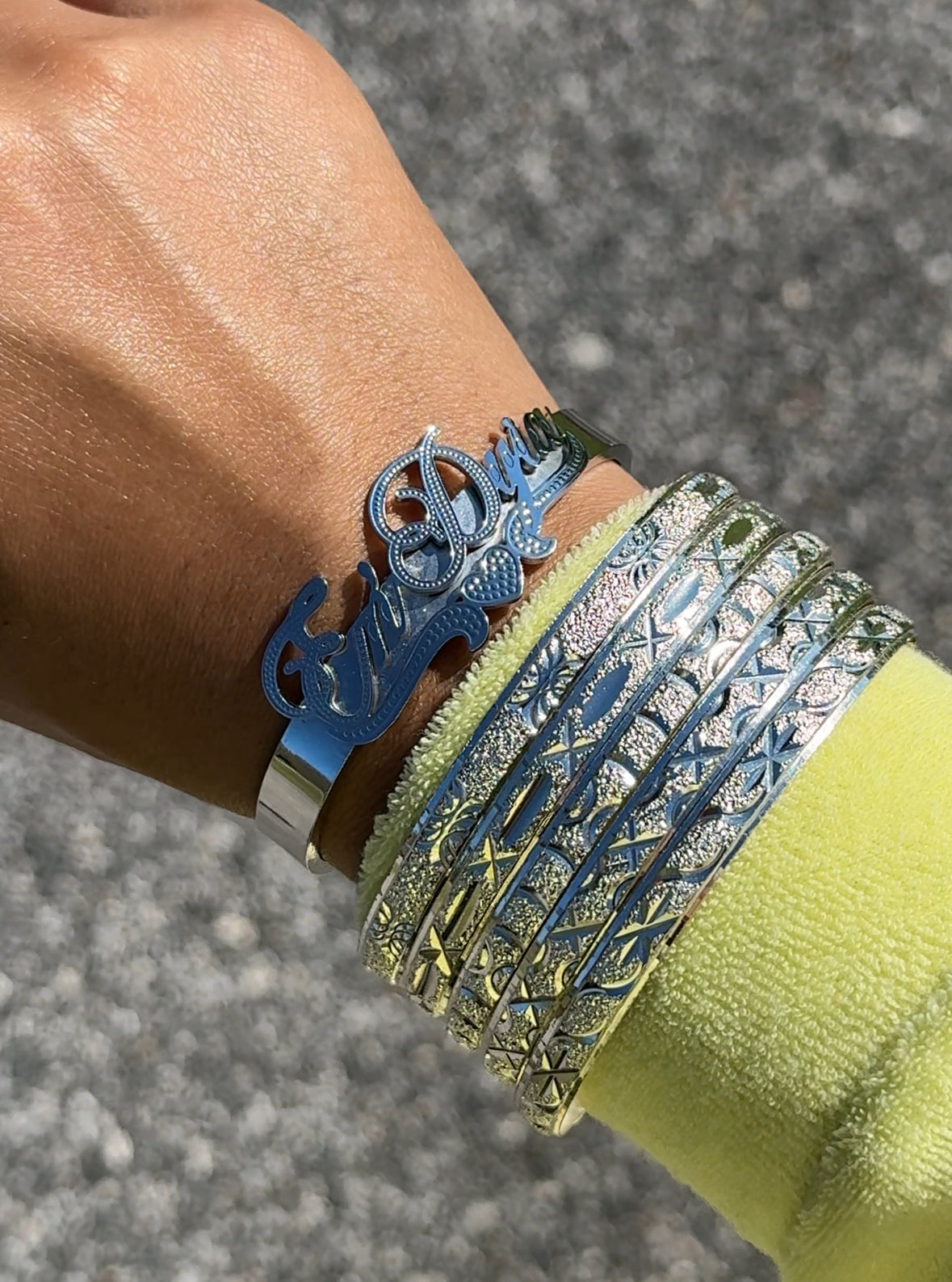 “She’s cuffed” bracelet